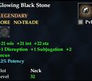 Glowing Black Stone