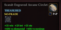 Scarab Engraved Arcane Circlet