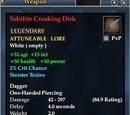 Sebilite Croaking Dirk