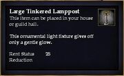 Large Tinkered Lamppost