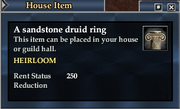 A sandstone druid ring