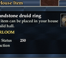A sandstone druid ring