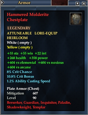 Hammered Molderite Chestplate