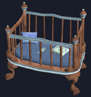 Mahogany crib (Visible)