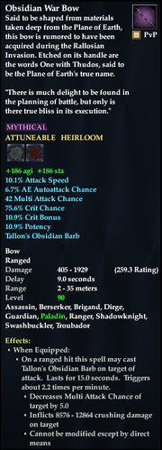 Obsidian War Bow