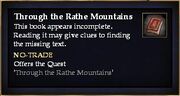 Through the Rathe Mountains (Quest Starter)