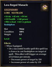Lava Forged Manacle