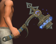 Azure Hammer of the Dracurians (Equipped)