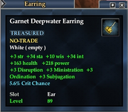Garnet Deepwater Earring