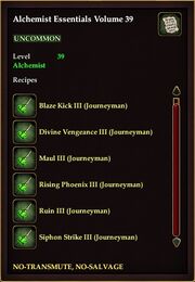 Alchemist Essentials Volume 39