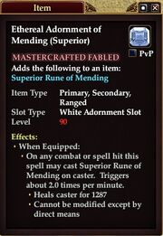 Ethereal Adornment of Mending (Superior)