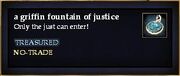 A griffin fountain of justice