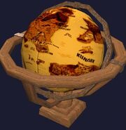 An ornate globe of Norrath (Visible)