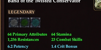 Band of the Twisted Conservator