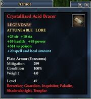 Crystallized Acid Bracer