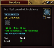 Icy Neckguard of Avoidance