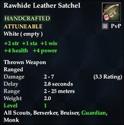 Rawhide Leather Satchel