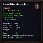 Sacred Prismatic Legplates
