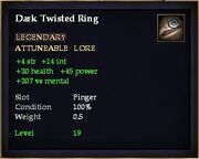 Dark Twisted Ring