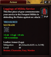 Leggings of Militia Service