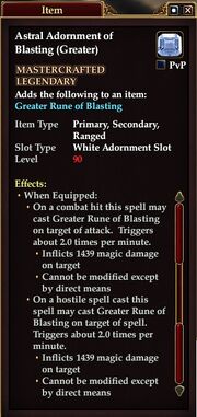 Astral Adornment of Blasting (Greater)