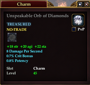 Unspeakable Orb of Diamonds