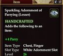 Sparkling Adornment of Parrying (Lesser)