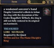 A weakened sorcerer's band
