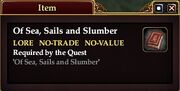 Of Sea, Sails and Slumber (Item)