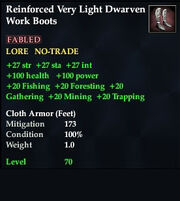 Reinforced Very Light Dwarven Work Boots