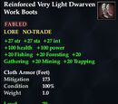 Reinforced Very Light Dwarven Work Boots