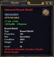 Oakwood Round Shield
