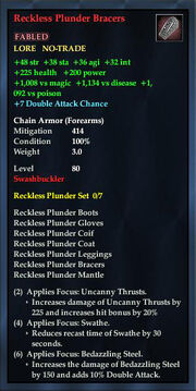 Reckless Plunder Bracers