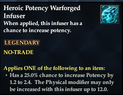 Heroic Potency Warforged Infuser
