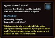 A ghost ethereal strand