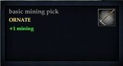 Basic mining pick