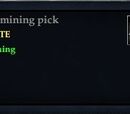 Basic mining pick