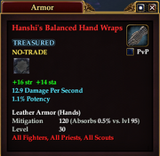 Hanshi's Balanced Hand Wraps