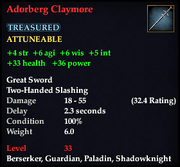 Adorberg Claymore