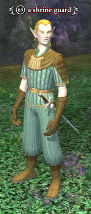 A shrine guard