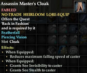 Assassin Master's Cloak