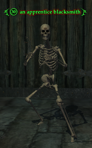 An apprentice blacksmith