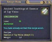 Ancient Teachings of- Essence of Tap Veins