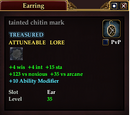 Tainted chitin mark