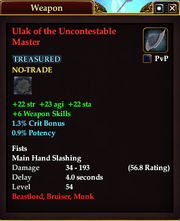 Ulak of the Uncontestable Master