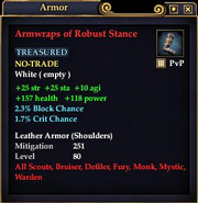 Armwraps of Robust Stance