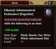 Ethereal Adornment of Endurance (Superior)
