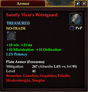 Saintly Vicar's Wristguard