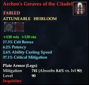 Archon's Greaves of the Citadel