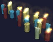 Norrathian Holiday Candles (Visible)